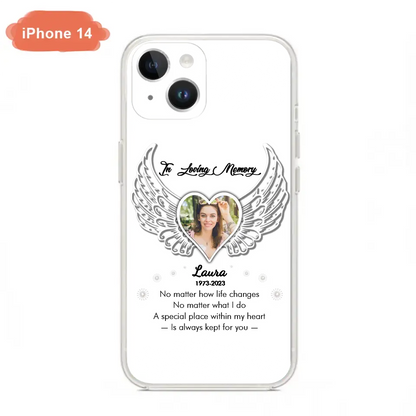 Personalized In Loving Memory Phone Case - Upload Photo - Memorial Gift Idea - Case For iPhone/Samsung - A Special Place Within My Heart Is Always Kept For You