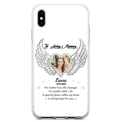 Personalized In Loving Memory Phone Case - Upload Photo - Memorial Gift Idea - Case For iPhone/Samsung - A Special Place Within My Heart Is Always Kept For You