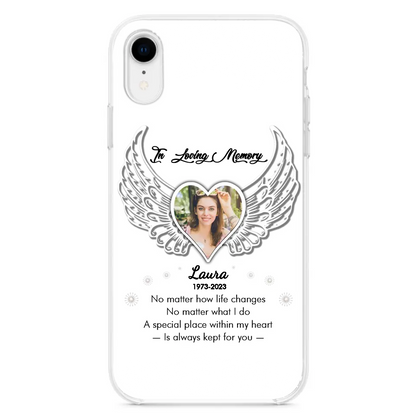 Personalized In Loving Memory Phone Case - Upload Photo - Memorial Gift Idea - Case For iPhone/Samsung - A Special Place Within My Heart Is Always Kept For You