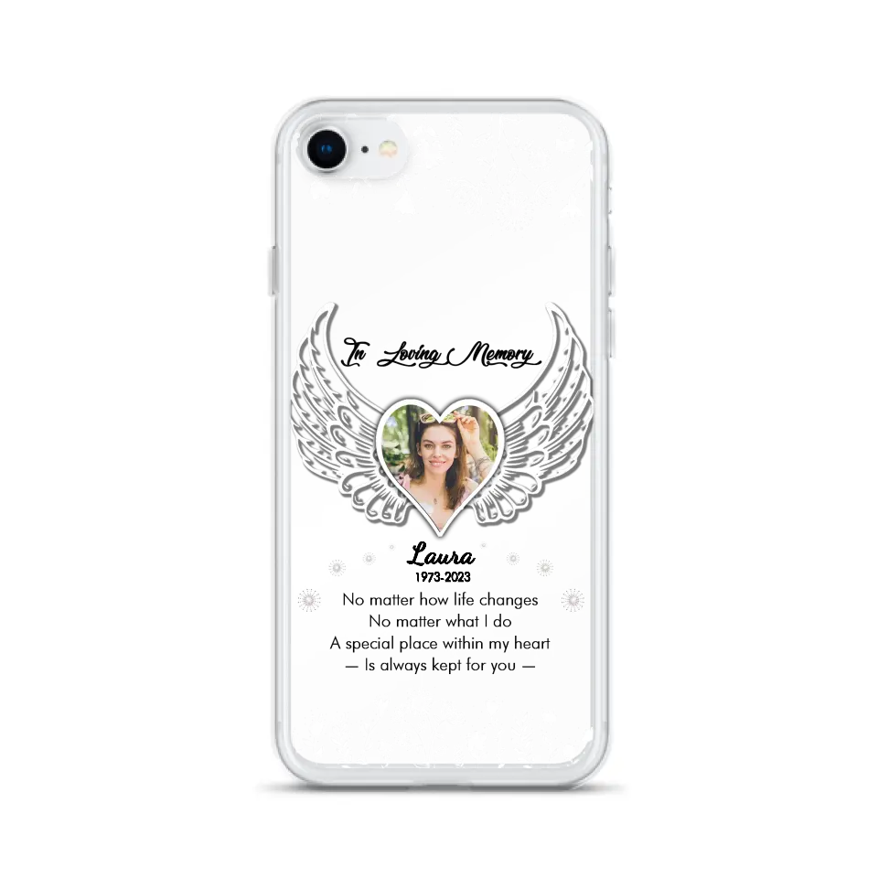 Personalized In Loving Memory Phone Case - Upload Photo - Memorial Gift Idea - Case For iPhone/Samsung - A Special Place Within My Heart Is Always Kept For You