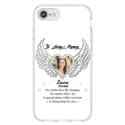 Personalized In Loving Memory Phone Case - Upload Photo - Memorial Gift Idea - Case For iPhone/Samsung - A Special Place Within My Heart Is Always Kept For You