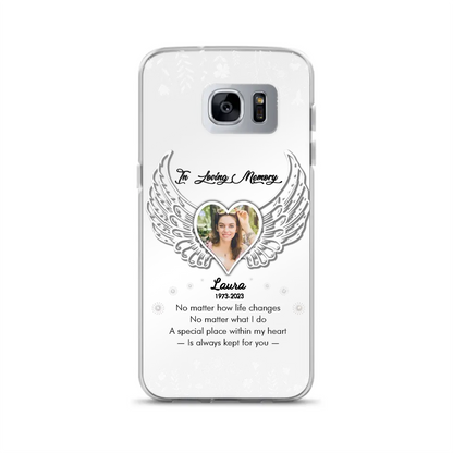 Personalized In Loving Memory Phone Case - Upload Photo - Memorial Gift Idea - Case For iPhone/Samsung - A Special Place Within My Heart Is Always Kept For You