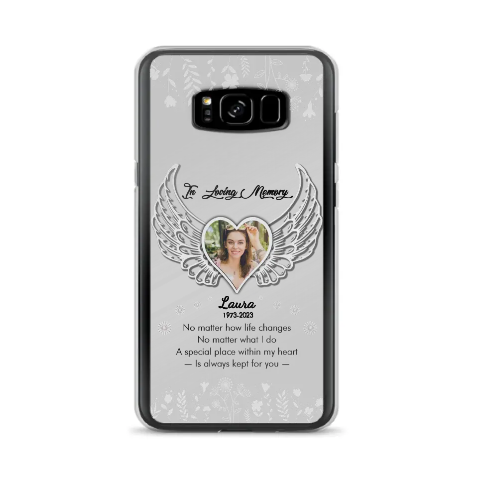 Personalized In Loving Memory Phone Case - Upload Photo - Memorial Gift Idea - Case For iPhone/Samsung - A Special Place Within My Heart Is Always Kept For You