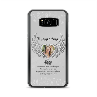 Personalized In Loving Memory Phone Case - Upload Photo - Memorial Gift Idea - Case For iPhone/Samsung - A Special Place Within My Heart Is Always Kept For You
