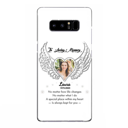 Personalized In Loving Memory Phone Case - Upload Photo - Memorial Gift Idea - Case For iPhone/Samsung - A Special Place Within My Heart Is Always Kept For You