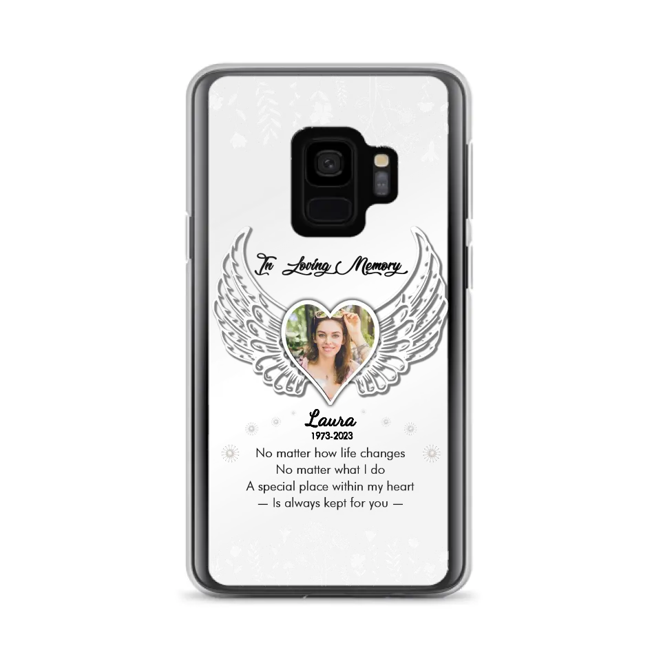 Personalized In Loving Memory Phone Case - Upload Photo - Memorial Gift Idea - Case For iPhone/Samsung - A Special Place Within My Heart Is Always Kept For You