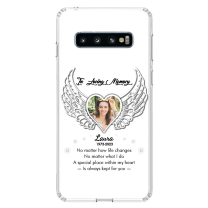 Personalized In Loving Memory Phone Case - Upload Photo - Memorial Gift Idea - Case For iPhone/Samsung - A Special Place Within My Heart Is Always Kept For You