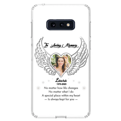 Personalized In Loving Memory Phone Case - Upload Photo - Memorial Gift Idea - Case For iPhone/Samsung - A Special Place Within My Heart Is Always Kept For You