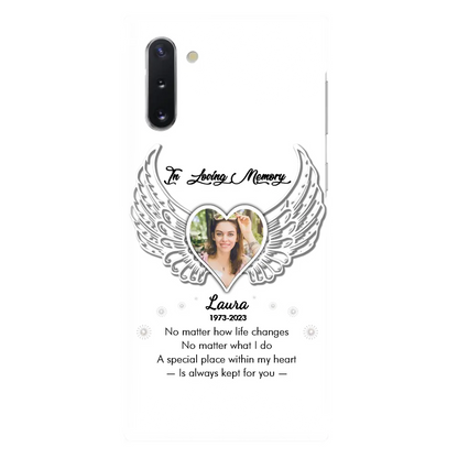 Personalized In Loving Memory Phone Case - Upload Photo - Memorial Gift Idea - Case For iPhone/Samsung - A Special Place Within My Heart Is Always Kept For You