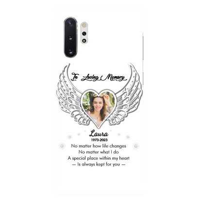 Personalized In Loving Memory Phone Case - Upload Photo - Memorial Gift Idea - Case For iPhone/Samsung - A Special Place Within My Heart Is Always Kept For You
