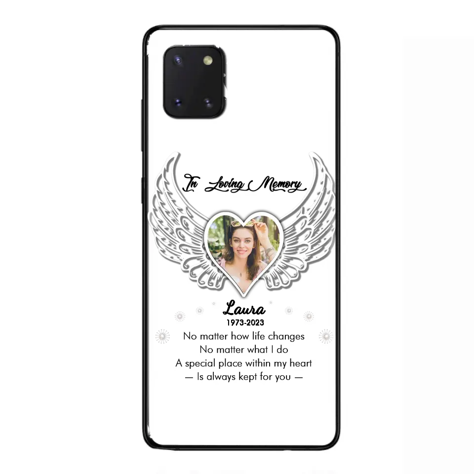 Personalized In Loving Memory Phone Case - Upload Photo - Memorial Gift Idea - Case For iPhone/Samsung - A Special Place Within My Heart Is Always Kept For You