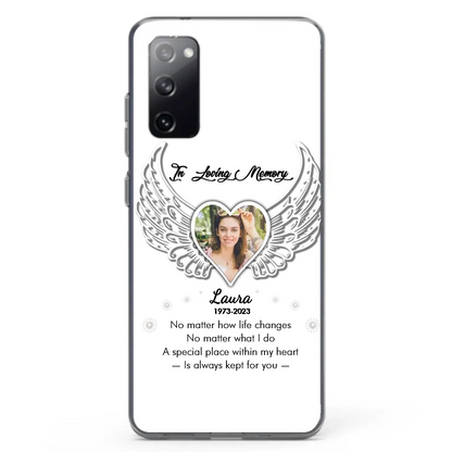 Personalized In Loving Memory Phone Case - Upload Photo - Memorial Gift Idea - Case For iPhone/Samsung - A Special Place Within My Heart Is Always Kept For You