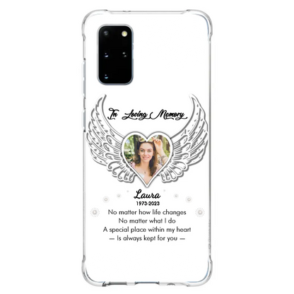 Personalized In Loving Memory Phone Case - Upload Photo - Memorial Gift Idea - Case For iPhone/Samsung - A Special Place Within My Heart Is Always Kept For You
