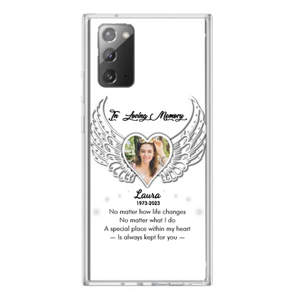 Personalized In Loving Memory Phone Case - Upload Photo - Memorial Gift Idea - Case For iPhone/Samsung - A Special Place Within My Heart Is Always Kept For You