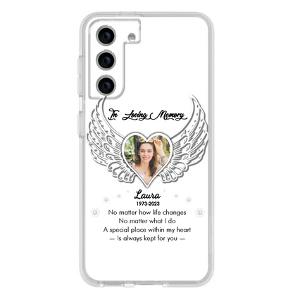 Personalized In Loving Memory Phone Case - Upload Photo - Memorial Gift Idea - Case For iPhone/Samsung - A Special Place Within My Heart Is Always Kept For You