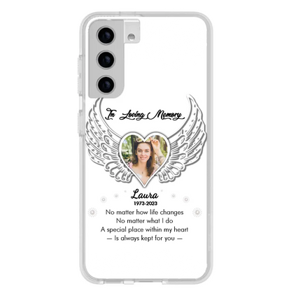 Personalized In Loving Memory Phone Case - Upload Photo - Memorial Gift Idea - Case For iPhone/Samsung - A Special Place Within My Heart Is Always Kept For You
