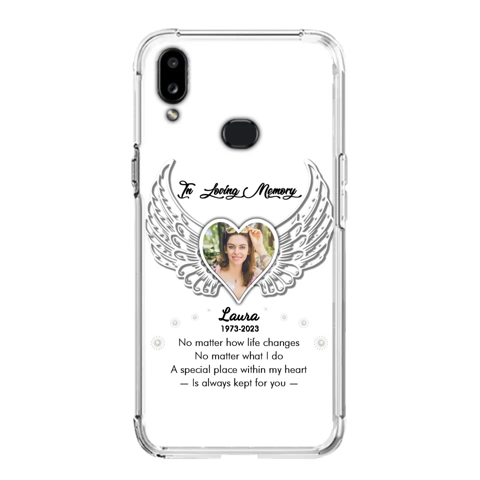 Personalized In Loving Memory Phone Case - Upload Photo - Memorial Gift Idea - Case For iPhone/Samsung - A Special Place Within My Heart Is Always Kept For You