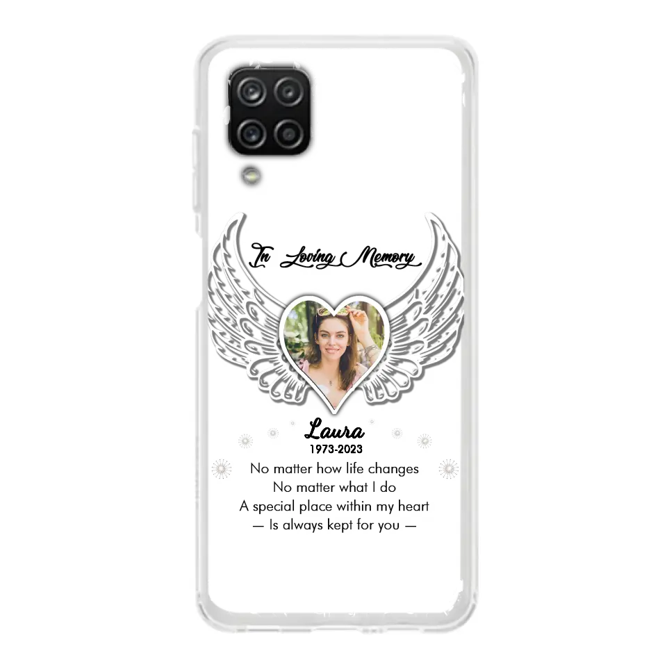 Personalized In Loving Memory Phone Case - Upload Photo - Memorial Gift Idea - Case For iPhone/Samsung - A Special Place Within My Heart Is Always Kept For You