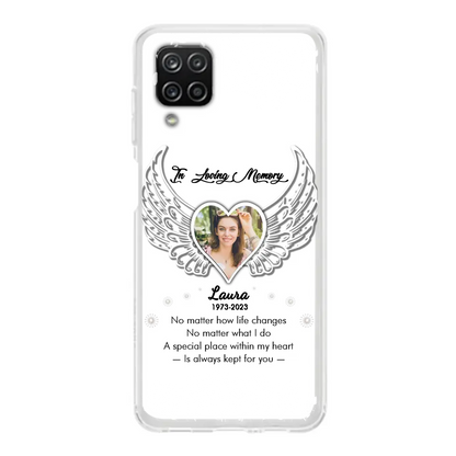 Personalized In Loving Memory Phone Case - Upload Photo - Memorial Gift Idea - Case For iPhone/Samsung - A Special Place Within My Heart Is Always Kept For You