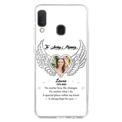 Personalized In Loving Memory Phone Case - Upload Photo - Memorial Gift Idea - Case For iPhone/Samsung - A Special Place Within My Heart Is Always Kept For You