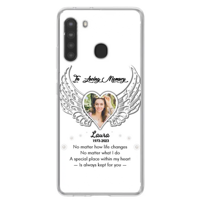 Personalized In Loving Memory Phone Case - Upload Photo - Memorial Gift Idea - Case For iPhone/Samsung - A Special Place Within My Heart Is Always Kept For You