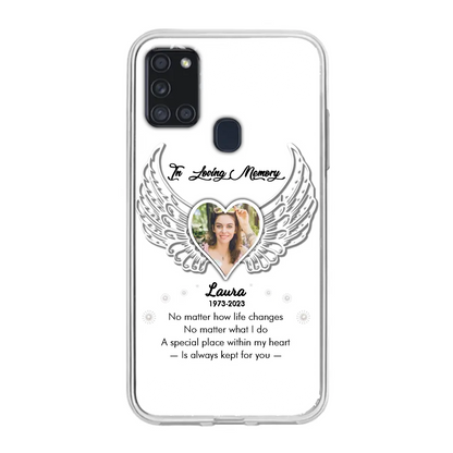 Personalized In Loving Memory Phone Case - Upload Photo - Memorial Gift Idea - Case For iPhone/Samsung - A Special Place Within My Heart Is Always Kept For You