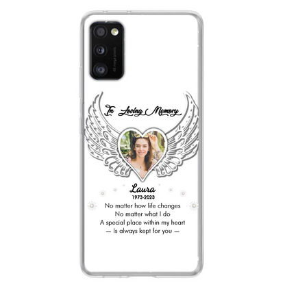 Personalized In Loving Memory Phone Case - Upload Photo - Memorial Gift Idea - Case For iPhone/Samsung - A Special Place Within My Heart Is Always Kept For You