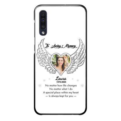 Personalized In Loving Memory Phone Case - Upload Photo - Memorial Gift Idea - Case For iPhone/Samsung - A Special Place Within My Heart Is Always Kept For You