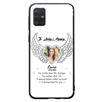 Personalized In Loving Memory Phone Case - Upload Photo - Memorial Gift Idea - Case For iPhone/Samsung - A Special Place Within My Heart Is Always Kept For You