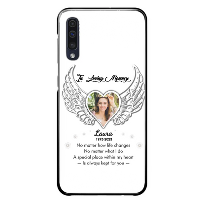 Personalized In Loving Memory Phone Case - Upload Photo - Memorial Gift Idea - Case For iPhone/Samsung - A Special Place Within My Heart Is Always Kept For You
