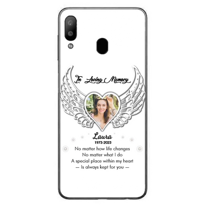 Personalized In Loving Memory Phone Case - Upload Photo - Memorial Gift Idea - Case For iPhone/Samsung - A Special Place Within My Heart Is Always Kept For You