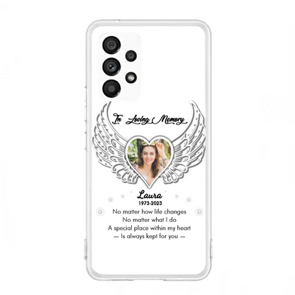 Personalized In Loving Memory Phone Case - Upload Photo - Memorial Gift Idea - Case For iPhone/Samsung - A Special Place Within My Heart Is Always Kept For You