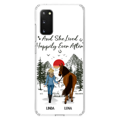 Personalized Horse Phone Case -  Gift Idea For Horse Lovers - Up to 6 Horses