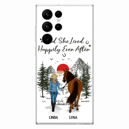 Personalized Horse Phone Case -  Gift Idea For Horse Lovers - Up to 6 Horses
