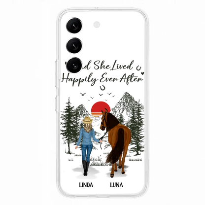 Personalized Horse Phone Case -  Gift Idea For Horse Lovers - Up to 6 Horses