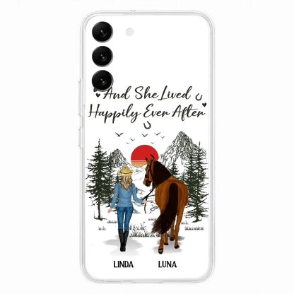 Personalized Horse Phone Case -  Gift Idea For Horse Lovers - Up to 6 Horses
