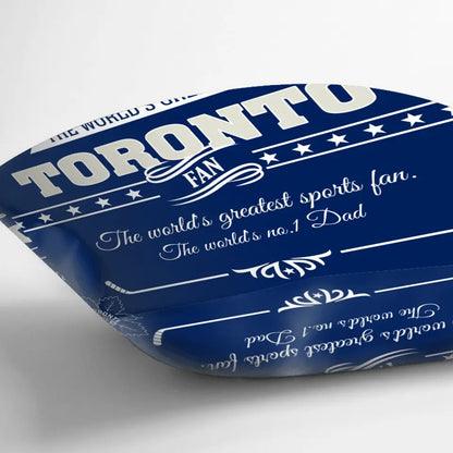 Personalized Ice Hockey Pillow Cover - Gift Idea For Dad/Mom/Ice Hockey Lover - The World's No.1 Dad