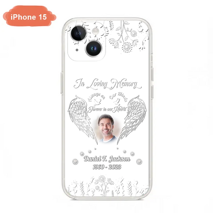 Personalized Memorial Photo Phone Case - Memorial Gift Idea - In Loving Memory