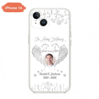 Personalized Memorial Photo Phone Case - Memorial Gift Idea - In Loving Memory
