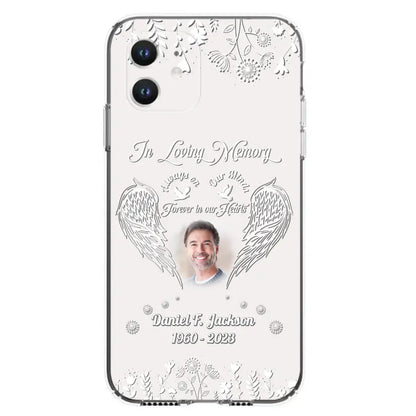 Personalized Memorial Photo Phone Case - Memorial Gift Idea - In Loving Memory