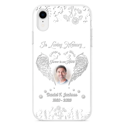 Personalized Memorial Photo Phone Case - Memorial Gift Idea - In Loving Memory