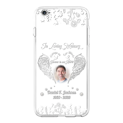 Personalized Memorial Photo Phone Case - Memorial Gift Idea - In Loving Memory