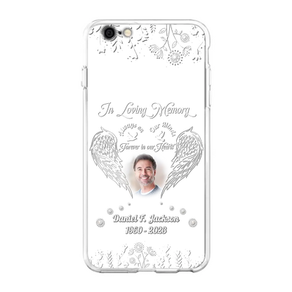Personalized Memorial Photo Phone Case - Memorial Gift Idea - In Loving Memory