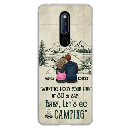 Custom Personalized Couple Phone Case - Gift Idea For Couple - Case For Oppo/Xiaomi/Huawei - Baby Let's Go Camping