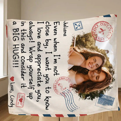 Personalized Friends Photo Quilt/Fleece Throw Blanket - Gift Idea For Besties/Sisters - Upload Photo - I Love And Appreciate You