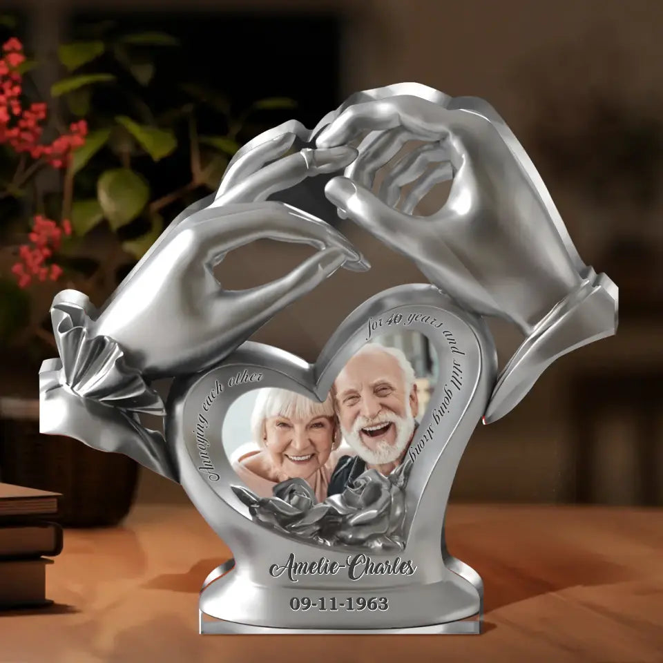 Personalized Couple Acrylic Plaque - Gift Idea For Couple/Him/Her - Annoying Each Other For 40 Years and Still Going Strong