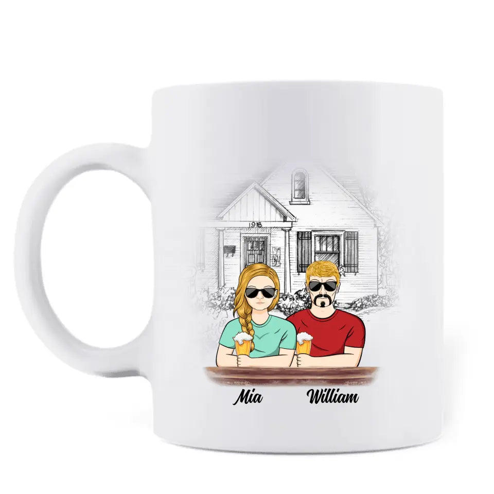 Personalized Couple Coffee Mug - Gift Idea For Couple - I Never Dreamed I'd Grow Up To Be A Spoiled Wife Of A Grumpy Old Husband