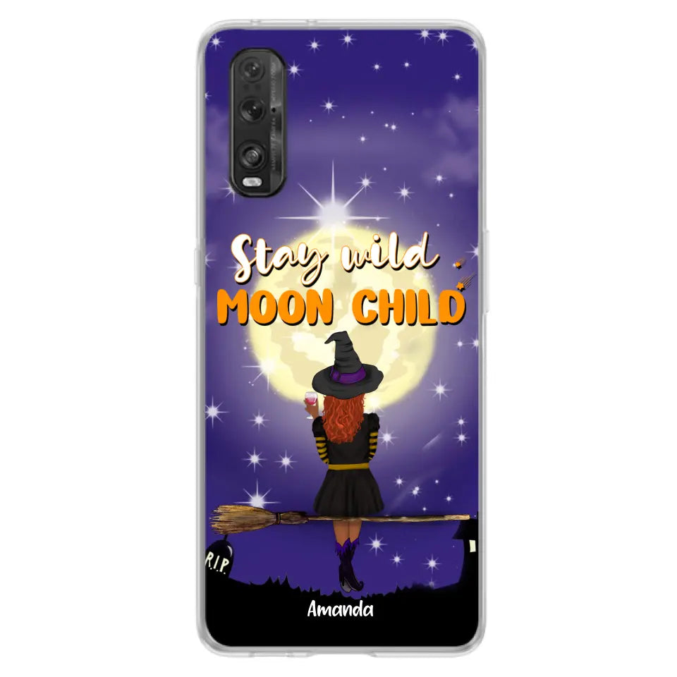 Personalized Witchy Phone Case - Up to 3 Pets - Stay Wild Moon Child - Phone Case For Xiaomi, Oppo and Huawei- OCEL9Z