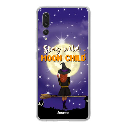 Personalized Witchy Phone Case - Up to 3 Pets - Stay Wild Moon Child - Phone Case For Xiaomi, Oppo and Huawei- OCEL9Z