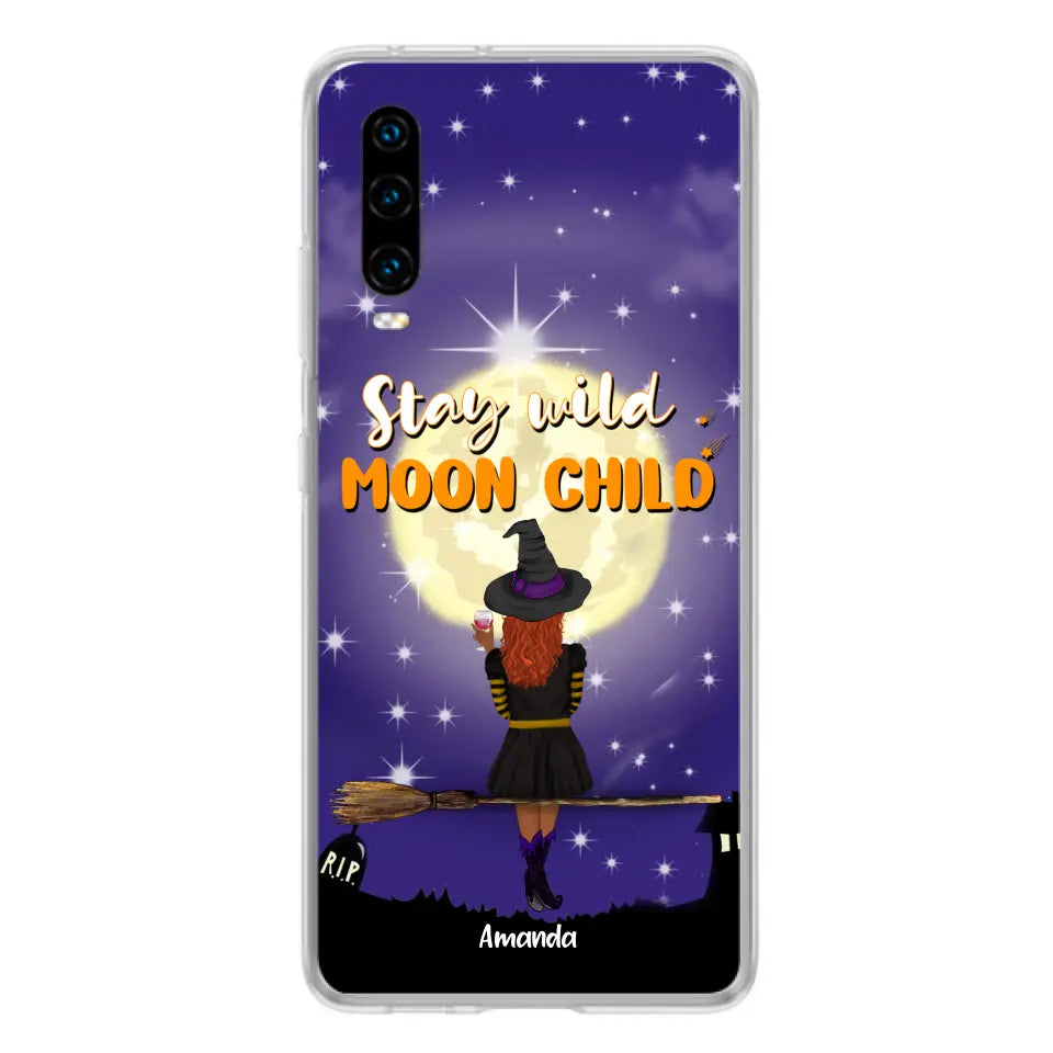 Personalized Witchy Phone Case - Up to 3 Pets - Stay Wild Moon Child - Phone Case For Xiaomi, Oppo and Huawei- OCEL9Z